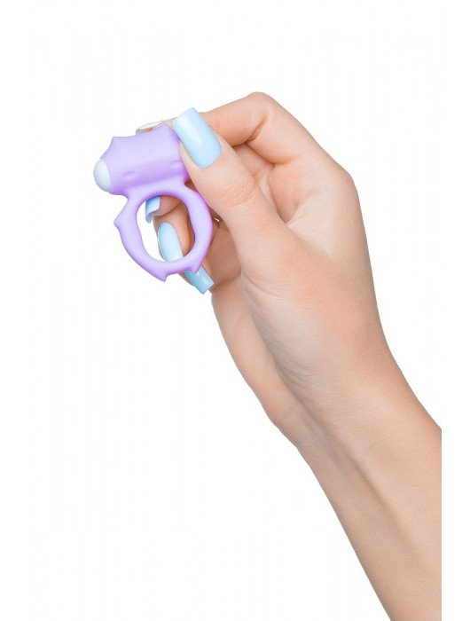 Фиолетовое виброкольцо на пенис Zort - A-toys - в Комсомольске-на-Амуре купить с доставкой