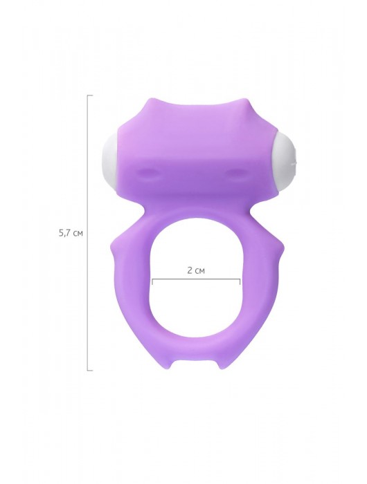 Фиолетовое виброкольцо на пенис Zort - A-toys - в Комсомольске-на-Амуре купить с доставкой