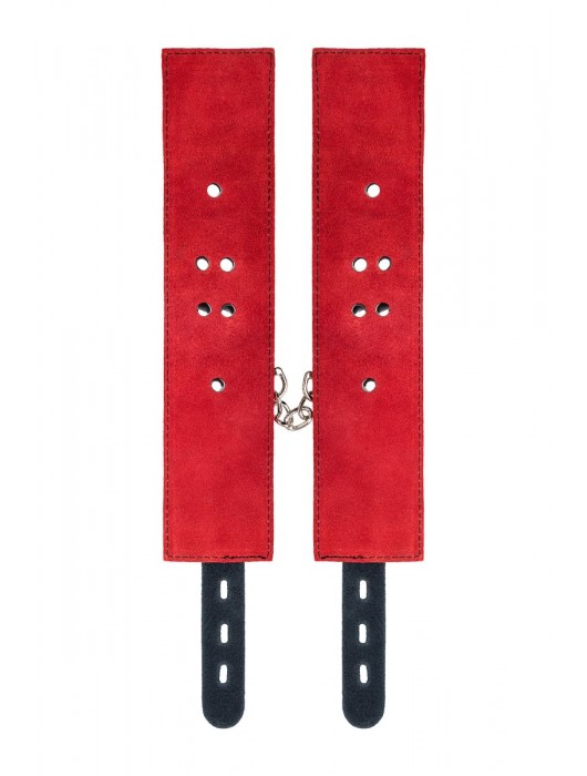 Красно-черные оковы на ноги из кожи - ToyFa - купить с доставкой в Комсомольске-на-Амуре