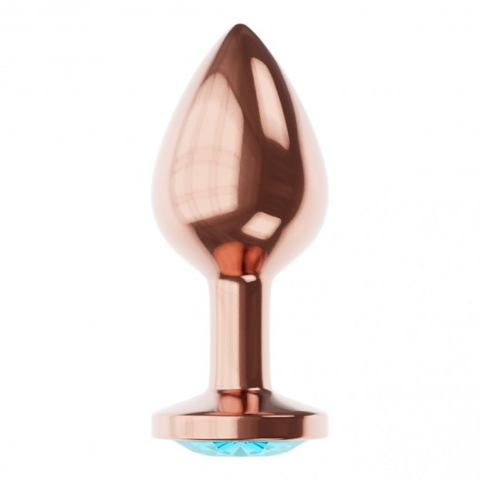 Пробка цвета розового золота с малиновым кристаллом Diamond Topaz Shine L - 8,3 см. - Lola Games - купить с доставкой в Комсомольске-на-Амуре