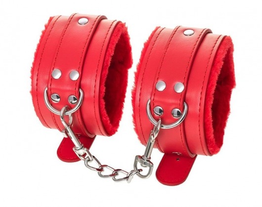 Красные оковы Anonymo из искусственной кожи - ToyFa - купить с доставкой в Комсомольске-на-Амуре