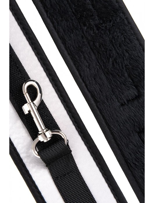 Серебристо-черные наручники Anonymo - ToyFa - купить с доставкой в Комсомольске-на-Амуре