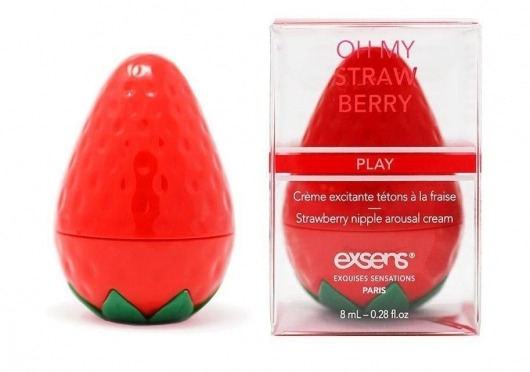 Крем для стимуляции сосков Oh My Strawberry - 8 мл. - Exsens - купить с доставкой в Комсомольске-на-Амуре