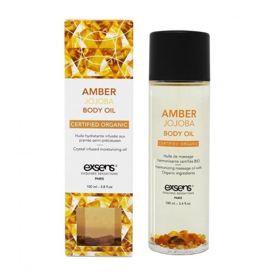 Органическое массажное масло AMBER JOJOBA - 100 мл. - Exsens - купить с доставкой в Комсомольске-на-Амуре