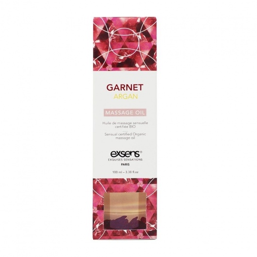 Органическое массажное масло GARNET ARGAN - 100 мл. - Exsens - купить с доставкой в Комсомольске-на-Амуре