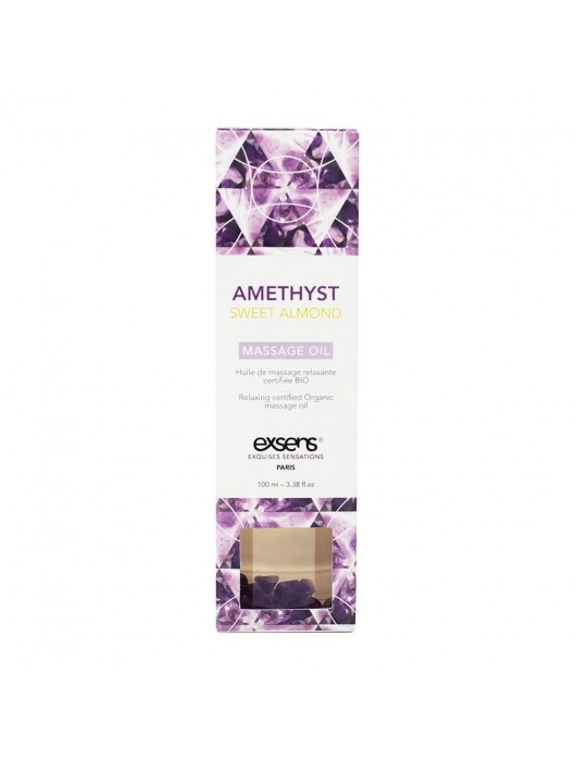 Органическое массажное масло AMETHYST SWEET ALMOND - 100 мл. - Exsens - купить с доставкой в Комсомольске-на-Амуре