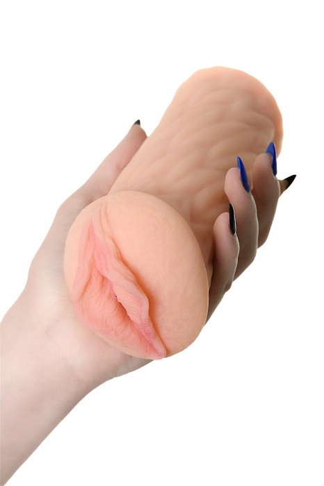 Телесный реалистичный мастурбатор-вагина Elegance.005 с вибрацией - KOKOS - в Комсомольске-на-Амуре купить с доставкой