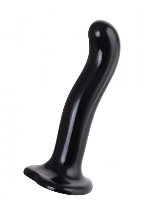 Черный стимулятор для пар P G-Spot Dildo Size L - 19 см. - Strap-on-me - в Комсомольске-на-Амуре купить с доставкой