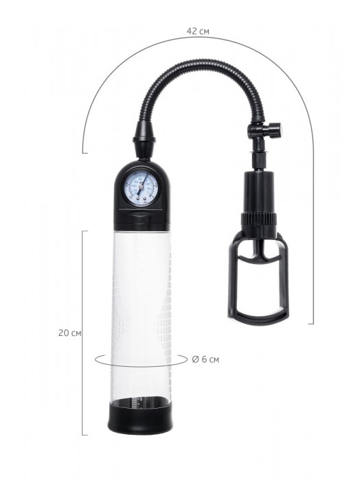 Прозрачная механическая помпа Helmer с манометром - Sexus - в Комсомольске-на-Амуре купить с доставкой