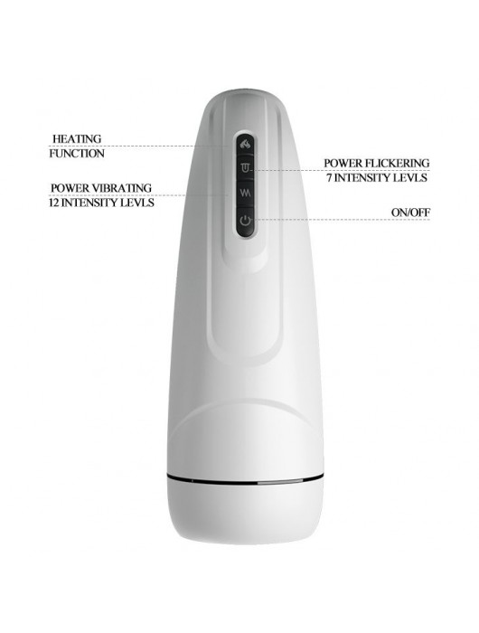 Вибромастурбатор Marissa с функцией нагрева и подвижным язычком - Baile - в Комсомольске-на-Амуре купить с доставкой