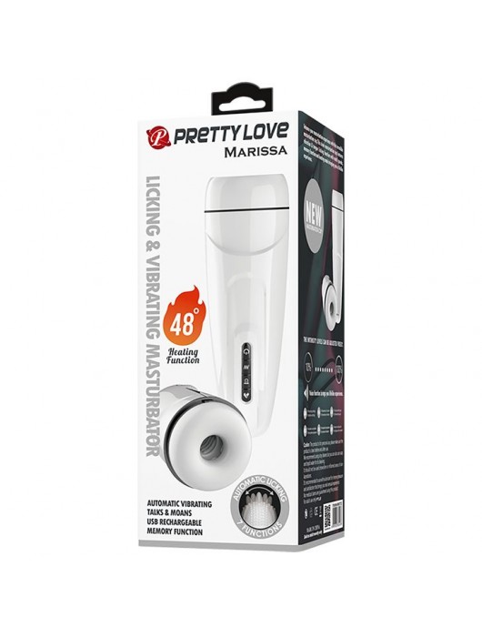 Вибромастурбатор Marissa с функцией нагрева и подвижным язычком - Baile - в Комсомольске-на-Амуре купить с доставкой