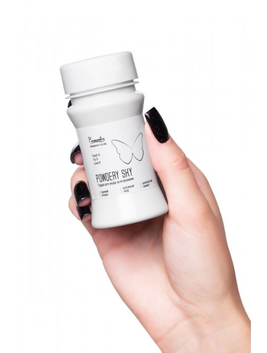 Пудра для ухода за игрушками Powdery Sky с ароматом мяты - 40 гр. - Eromantica - купить с доставкой в Комсомольске-на-Амуре