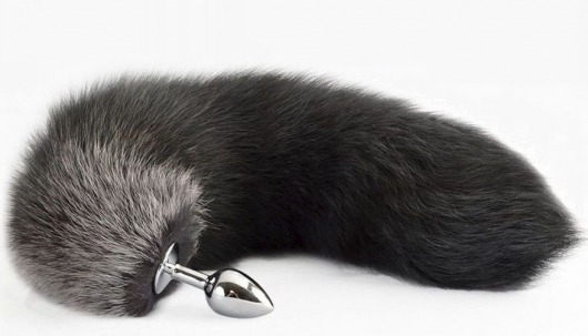 Серебристая анальная пробка с хвостом - Sitabella в Комсомольске-на-Амуре Серебристая анальная пробка с хвостом - Sitabella