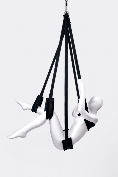 Черные секс-качели Anonymo №0503 - ToyFa - купить с доставкой в Комсомольске-на-Амуре