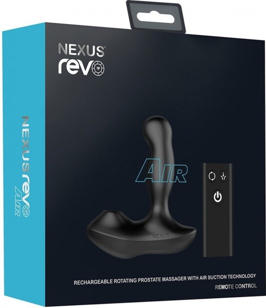 Черный вибратор-ротатор для стимуляции простаты Nexus Revo Air - Nexus Range - в Комсомольске-на-Амуре купить с доставкой