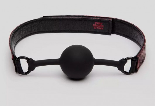 Кляп-шар на двусторонних ремешках Reversible Silicone Ball Gag - Fifty Shades of Grey - купить с доставкой в Комсомольске-на-Амуре