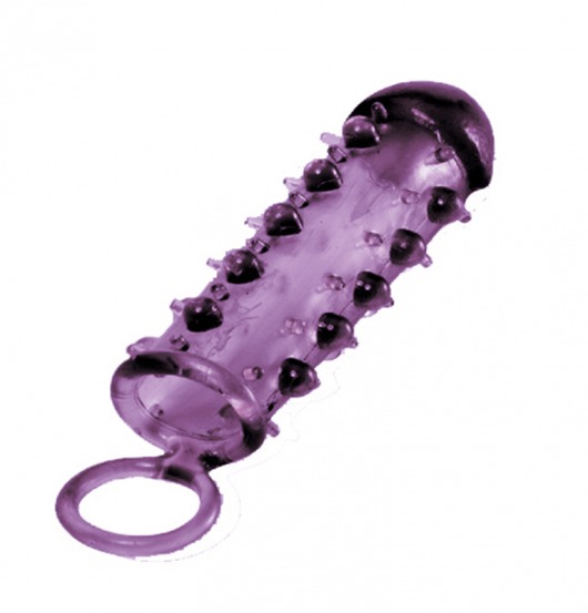 Закрытая фиолетовая насадка с пупырышками SAMURAI PENIS SLEEVE PURPLE - 14,5 см. - NMC - в Комсомольске-на-Амуре купить с доставкой