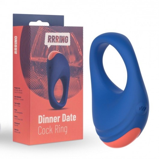 Синее эрекционное кольцо RRRING Dinner Date Cock Ring - FeelzToys - в Комсомольске-на-Амуре купить с доставкой
