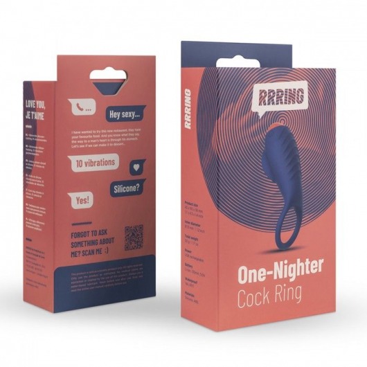 Синее эрекционное кольцо RRRING One Nighter Cock Ring - FeelzToys - в Комсомольске-на-Амуре купить с доставкой