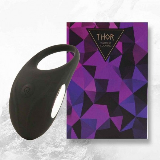 Черное эрекционное виброкольцо Thor Cockring - FeelzToys - в Комсомольске-на-Амуре купить с доставкой