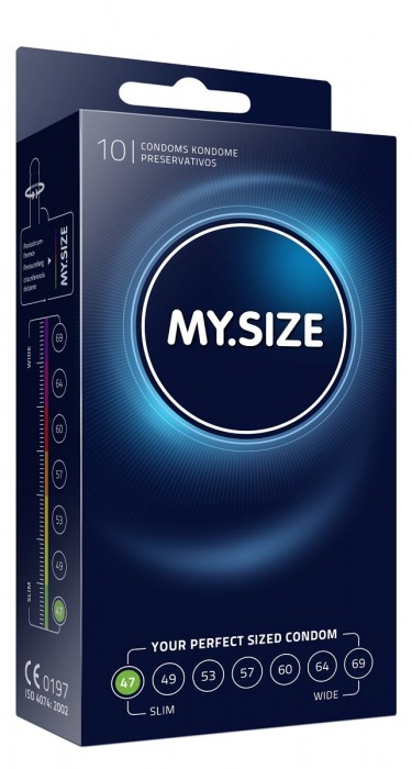 Презервативы MY.SIZE размер 47 - 10 шт. - My.Size - купить с доставкой в Комсомольске-на-Амуре