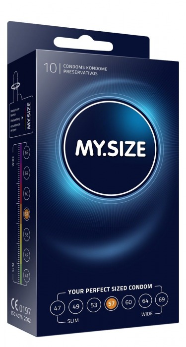 Презервативы MY.SIZE размер 57 - 10 шт. - My.Size - купить с доставкой в Комсомольске-на-Амуре