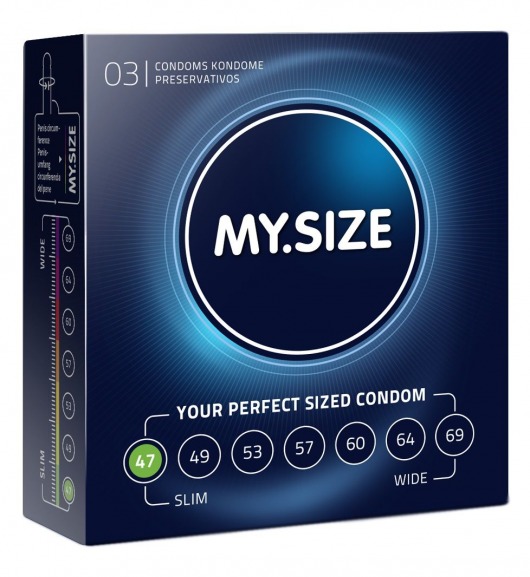 Презервативы MY.SIZE размер 47 - 3 шт. - My.Size - купить с доставкой в Комсомольске-на-Амуре
