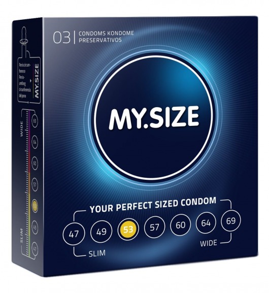 Презервативы MY.SIZE размер 53 - 3 шт. - My.Size - купить с доставкой в Комсомольске-на-Амуре