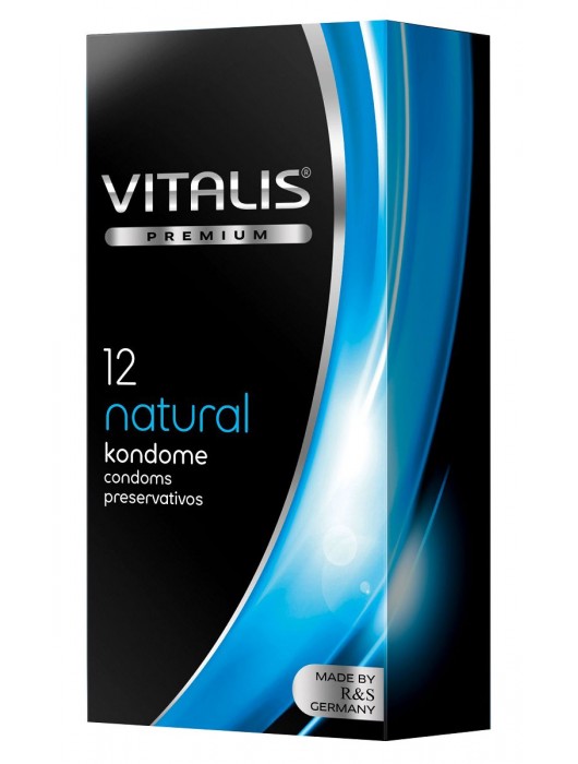Классические презервативы VITALIS PREMIUM natural - 12 шт. - Vitalis - купить с доставкой в Комсомольске-на-Амуре