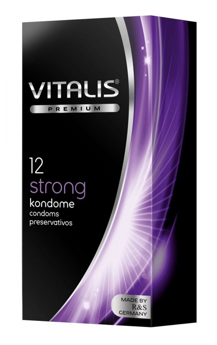 Презервативы с утолщённой стенкой VITALIS PREMIUM strong - 12 шт. - Vitalis - купить с доставкой в Комсомольске-на-Амуре