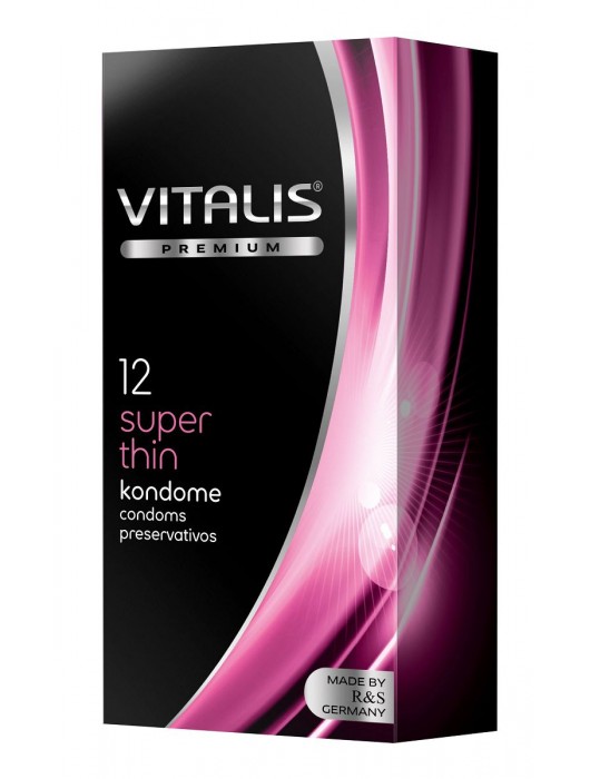 Ультратонкие презервативы VITALIS PREMIUM super thin - 12 шт. - Vitalis - купить с доставкой в Комсомольске-на-Амуре