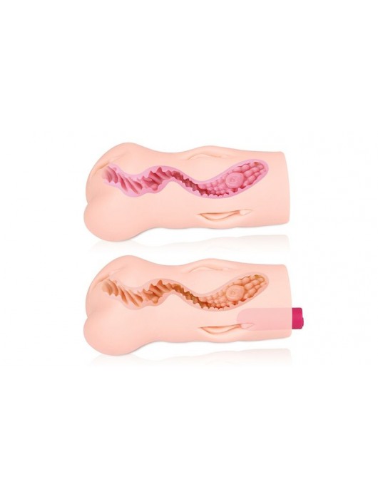 Телесный вибромастурбатор-вагина Dream Auto - KOKOS - в Комсомольске-на-Амуре купить с доставкой