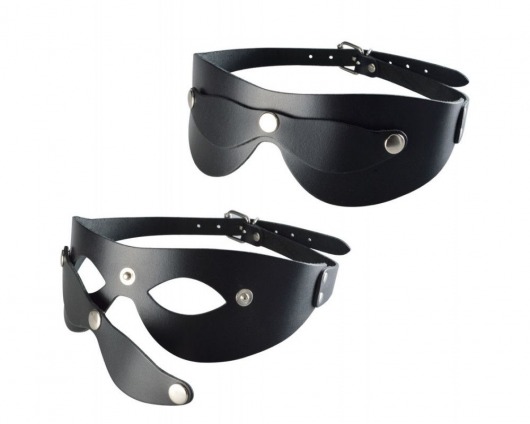 Черная кожаная маска  Новичок - Sitabella - купить с доставкой в Комсомольске-на-Амуре