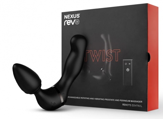 Черный гибридный вибромассажер Nexus Revo Twist - Nexus Range - в Комсомольске-на-Амуре купить с доставкой