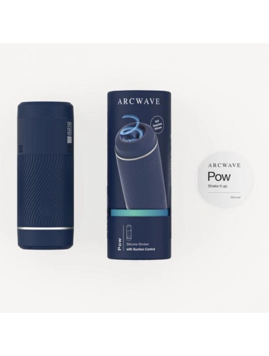 Синий мастурбатор с контролем всасывания Arcwave Pow Stroker - Arcwave - в Комсомольске-на-Амуре купить с доставкой