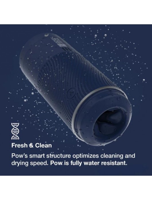 Синий мастурбатор с контролем всасывания Arcwave Pow Stroker - Arcwave - в Комсомольске-на-Амуре купить с доставкой