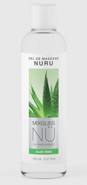 Массажный гель на водной основе Mixgliss NU Aloe Vera - 150 мл. - Mixgliss - купить с доставкой в Комсомольске-на-Амуре