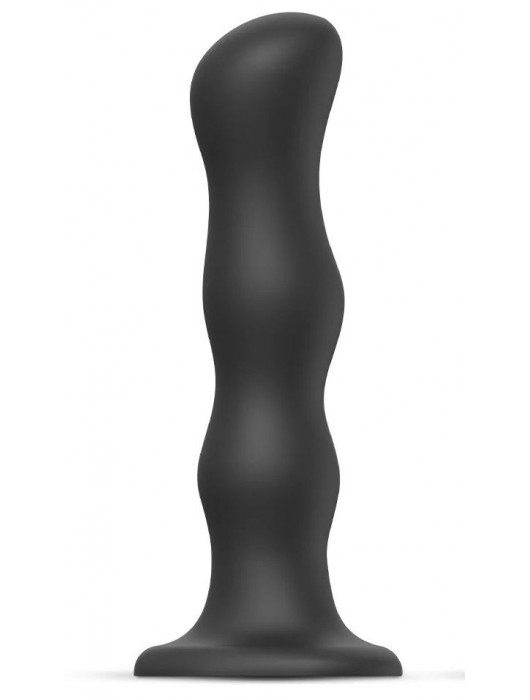 Черная насадка Strap-On-Me Dildo Geisha Balls size XL - Strap-on-me - купить с доставкой в Комсомольске-на-Амуре