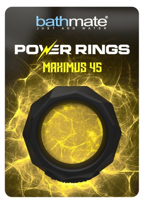 Черное эрекционное кольцо Maximus 45 - Bathmate - в Комсомольске-на-Амуре купить с доставкой