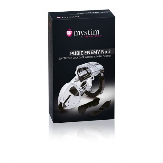 Пояс верности Pubic Enemy №2 с электростимуляцией уретры - MyStim - купить с доставкой в Комсомольске-на-Амуре