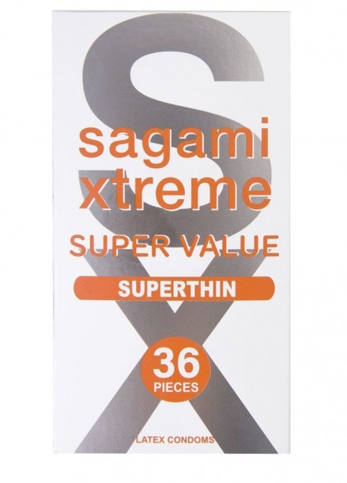 Ультратонкие презервативы Sagami Xtreme Superthin - 36 шт. - Sagami - купить с доставкой в Комсомольске-на-Амуре