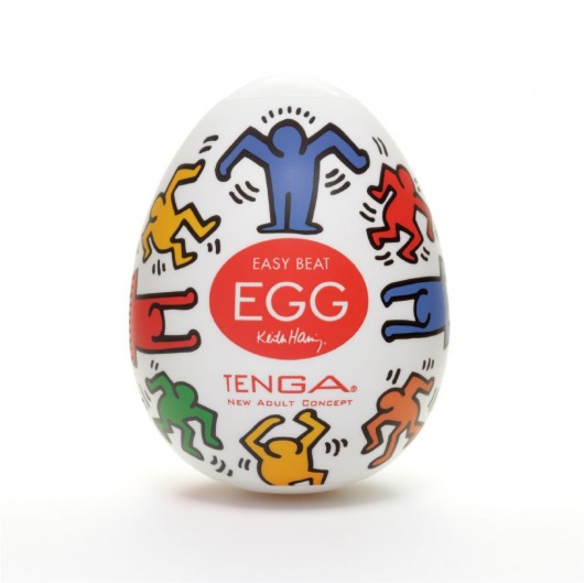 Мастурбатор-яйцо Keith Haring EGG DANCE - Tenga - в Комсомольске-на-Амуре купить с доставкой