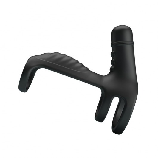 Черная вибронасадка на пенис Vibrating Penis Sling - Baile - в Комсомольске-на-Амуре купить с доставкой