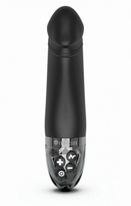 Черный вибратор с электростимуляцией Real Deal Neal - 16,5 см. - MyStim - купить с доставкой в Комсомольске-на-Амуре