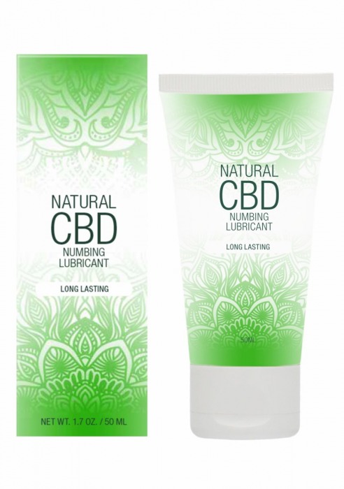 Лубрикант с пролонгирующим эффектом Natural CBD Numbing Lubricant - 50 мл. - Shots Media BV - купить с доставкой в Комсомольске-на-Амуре