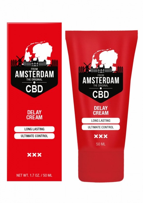 Крем-пролонгатор CBD from Amsterdam Delay Cream - 50 мл. - Shots Media BV - купить с доставкой в Комсомольске-на-Амуре