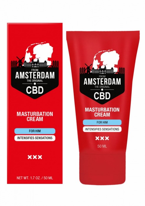 Крем для мастурбации для мужчин CBD from Amsterdam Masturbation Cream For Him - 50 мл. - Shots Media BV - купить с доставкой в Комсомольске-на-Амуре