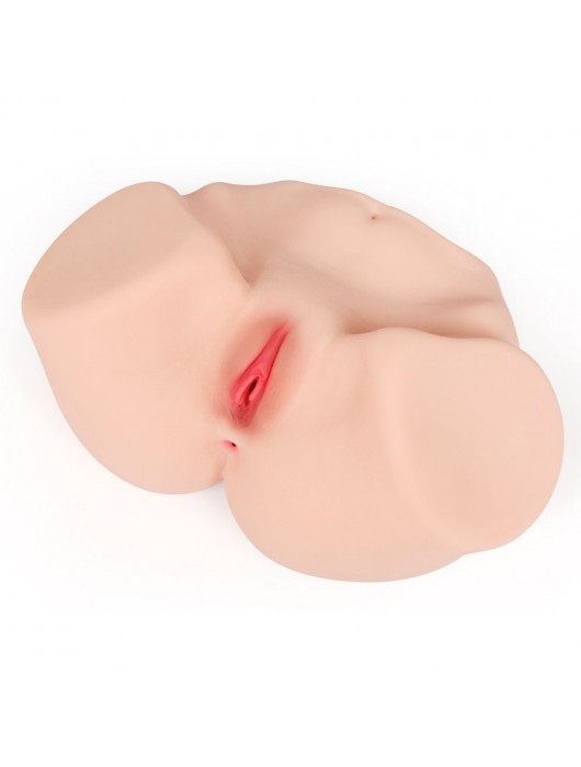Телесный мастурбатор-полуторс Maria Onehole Real Vagina с двойным слоем материала - KOKOS - в Комсомольске-на-Амуре купить с доставкой