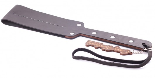 Гладкий мягкий удлиненный пэддл с заклепками - 32 см. - Crazy Handmade - купить с доставкой в Комсомольске-на-Амуре