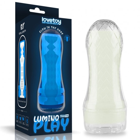 Светящийся в темноте мастурбатор Lumino Play Masturbator Pocketed - Lovetoy - в Комсомольске-на-Амуре купить с доставкой